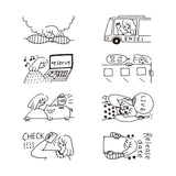 Rotary Dial Paintable Stamp / Midori DESIGNPHIL - bungu