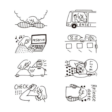 Rotary Dial Paintable Stamp / Midori DESIGNPHIL - bungu