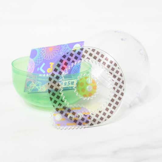 Rotating Drawing Ruler Gacha Capsule - bungu