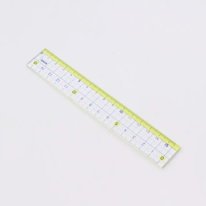 Fun Learning Straight Ruler 15cm / Sonic