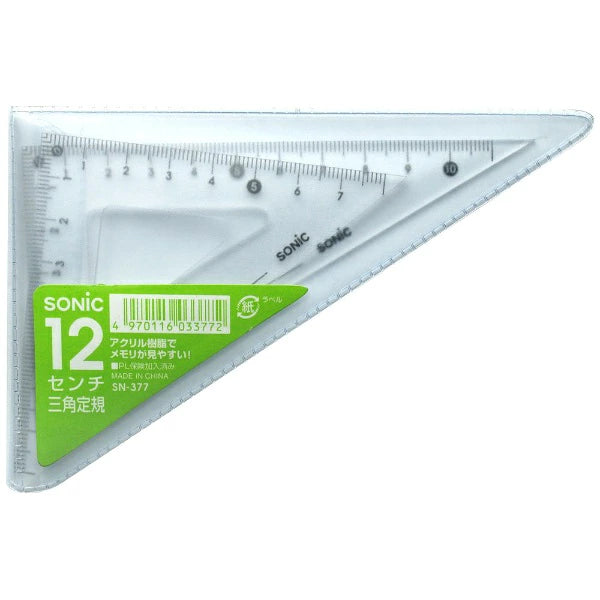 12cm Triangle Ruler School Supply Type / Sonic
