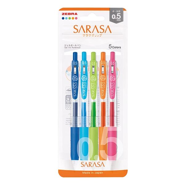 Zebra Sarasa Clip Gel-Kugelschreiber Set – 10 Bunte Farben, 0,7 Mm Mine, Perfekt Für Notizen, Bullet Journals & Kreatives Schreiben