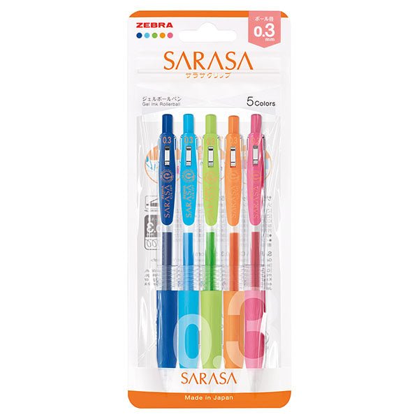 Sarasa Clip Gel Ink Pen Set / Zebra – bungu