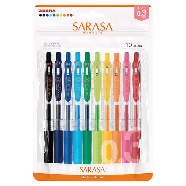 Sarasa Clip Gel Ink Pen Set / Zebra - bungu