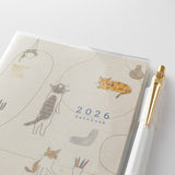 Sayo Koizumi Cat Pocket Diary 2026 / Midori DESIGNPHIL - bungu