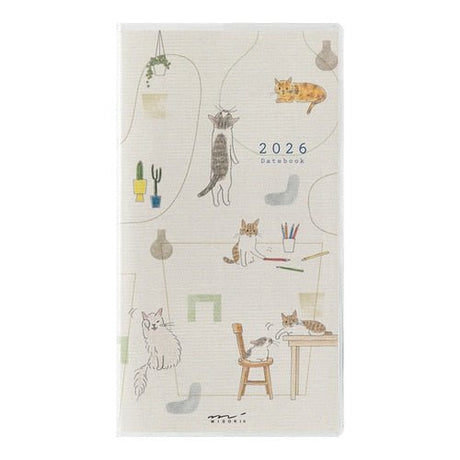 Sayo Koizumi Cat Pocket Diary 2026 / Midori DESIGNPHIL - bungu