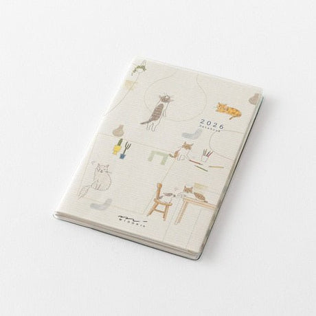 Sayo Koizumi Cat Pocket Diary 2026 / Midori DESIGNPHIL - bungu