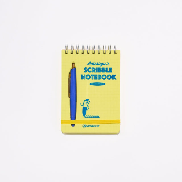 Scribble Notebook B7 Colored Paper with Mini Ballpoint Pen / ANTERIQUE - bungu
