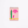 Scribble Notebook B7 Colored Paper with Mini Ballpoint Pen / ANTERIQUE - bungu