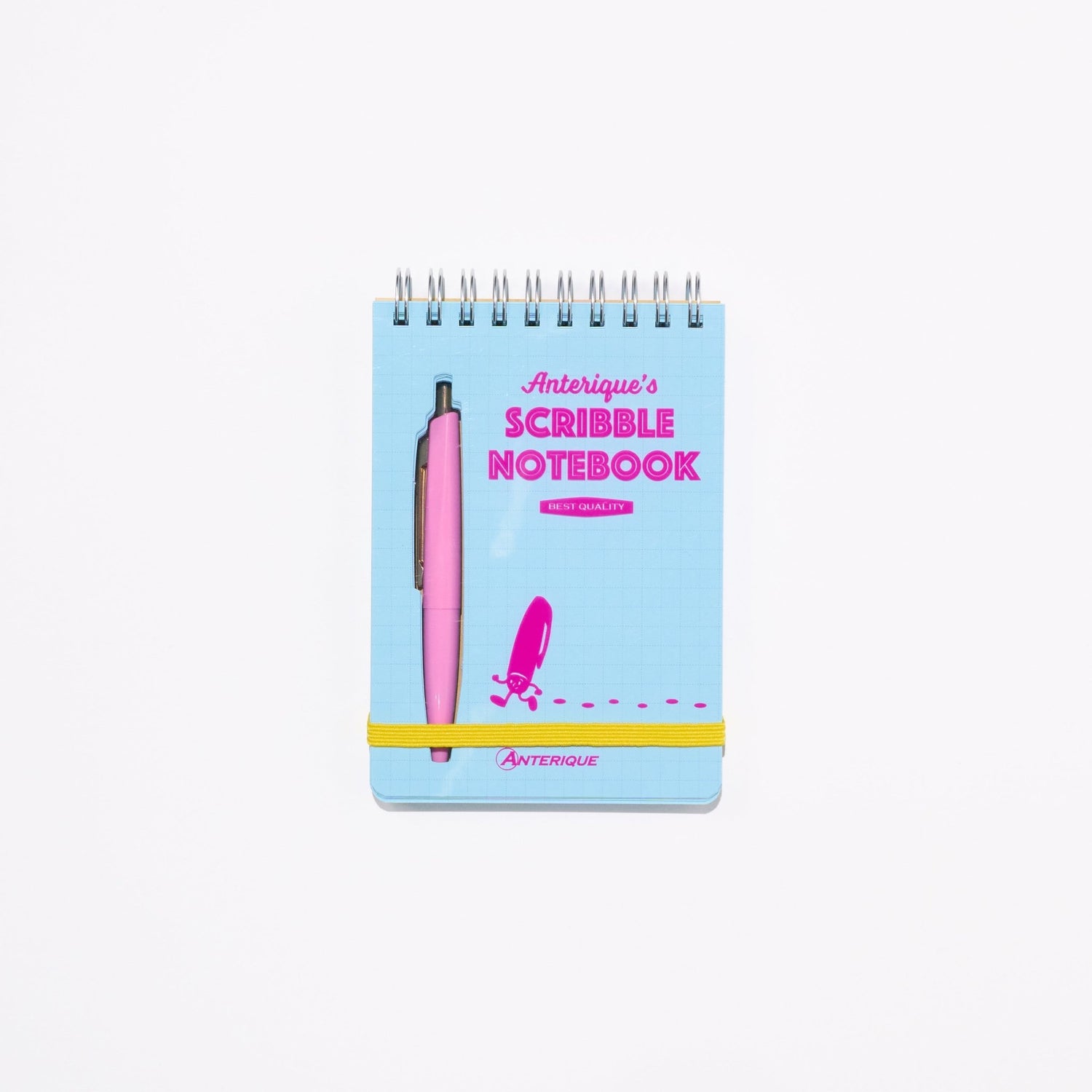 Scribble Notebook B7 Colored Paper with Mini Ballpoint Pen / ANTERIQUE - bungu
