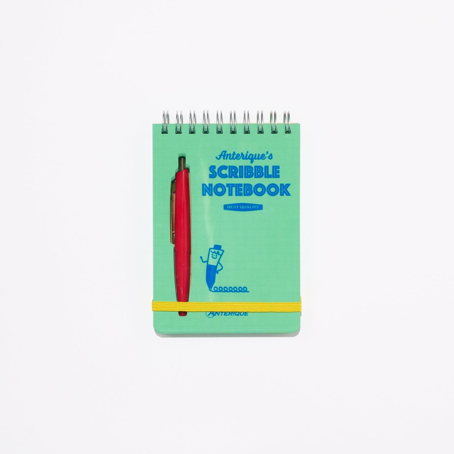 Scribble Notebook B7 Colored Paper with Mini Ballpoint Pen / ANTERIQUE - bungu