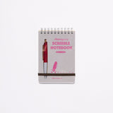 Scribble Notebook B7 White Premium Paper with Mini Ballpoint Pen / ANTERIQUE - bungu