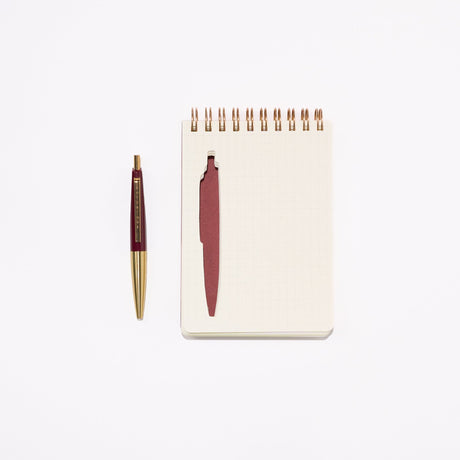 Scribble Notebook First Class B7 with Brass Mini Ballpoint Pen / ANTERIQUE - bungu