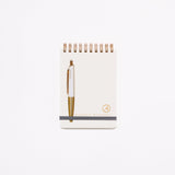 Scribble Notebook First Class B7 with Brass Mini Ballpoint Pen / ANTERIQUE - bungu