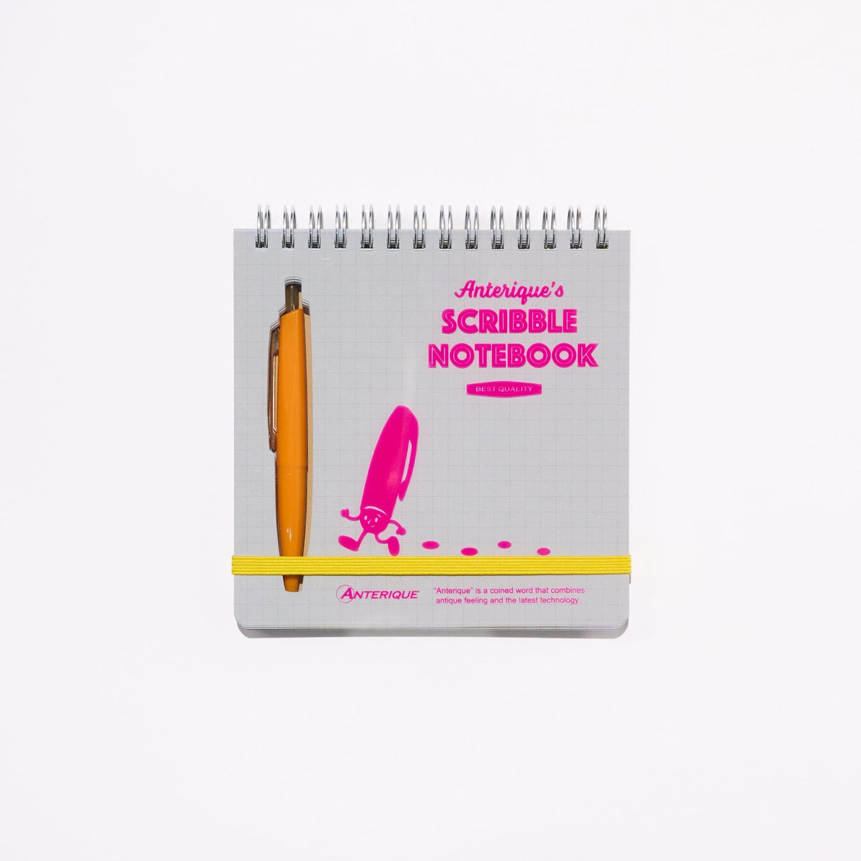 Scribble Notebook Square Colored Paper with Mini Pen / ANTERIQUE - bungu