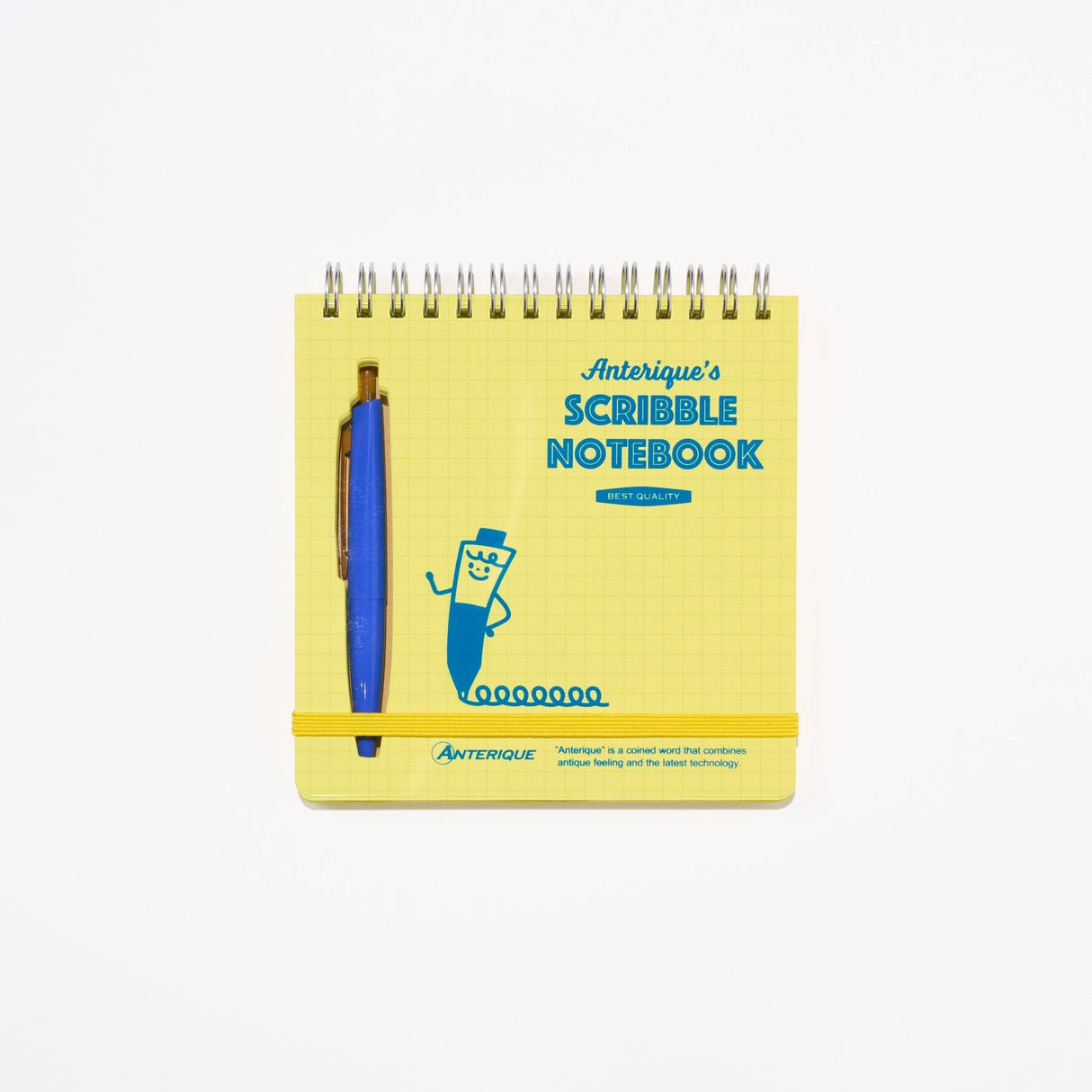 Scribble Notebook Square Colored Paper with Mini Pen / ANTERIQUE - bungu