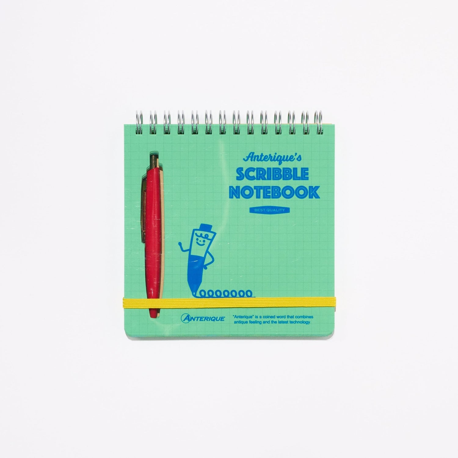 Scribble Notebook Square Colored Paper with Mini Pen / ANTERIQUE - bungu