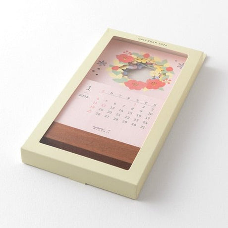 Seasonal Flowers Peek - a - Boo Calendar 2026 / MIDORI DESIGNPHIL - bungu