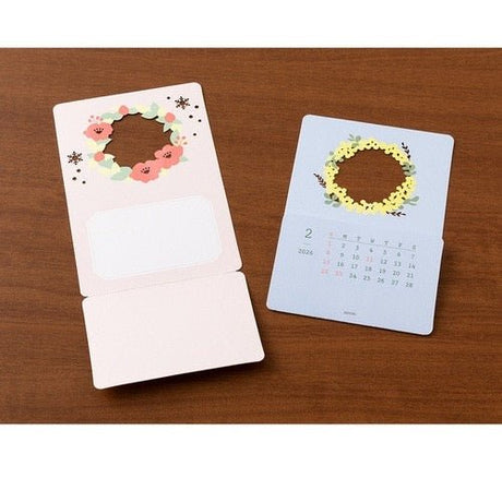 Seasonal Flowers Peek - a - Boo Calendar 2026 / MIDORI DESIGNPHIL - bungu