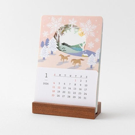 Seasonal Landscapes Peek - a - Boo Calendar 2026 / MIDORI DESIGNPHIL - bungu