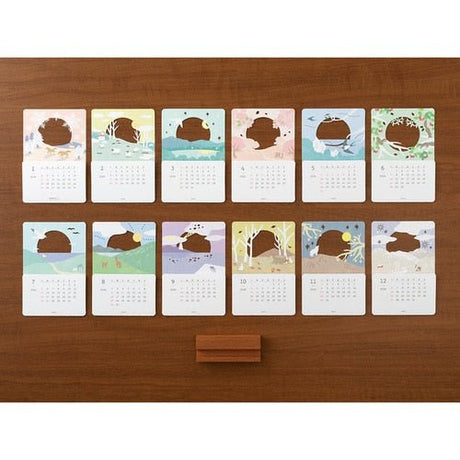 Seasonal Landscapes Peek - a - Boo Calendar 2026 / MIDORI DESIGNPHIL - bungu