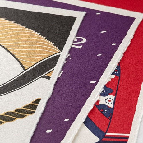 Seasonal Scenery Echizen Washi Paper Calendar 2026 / Midori DESIGNPHIL - bungu