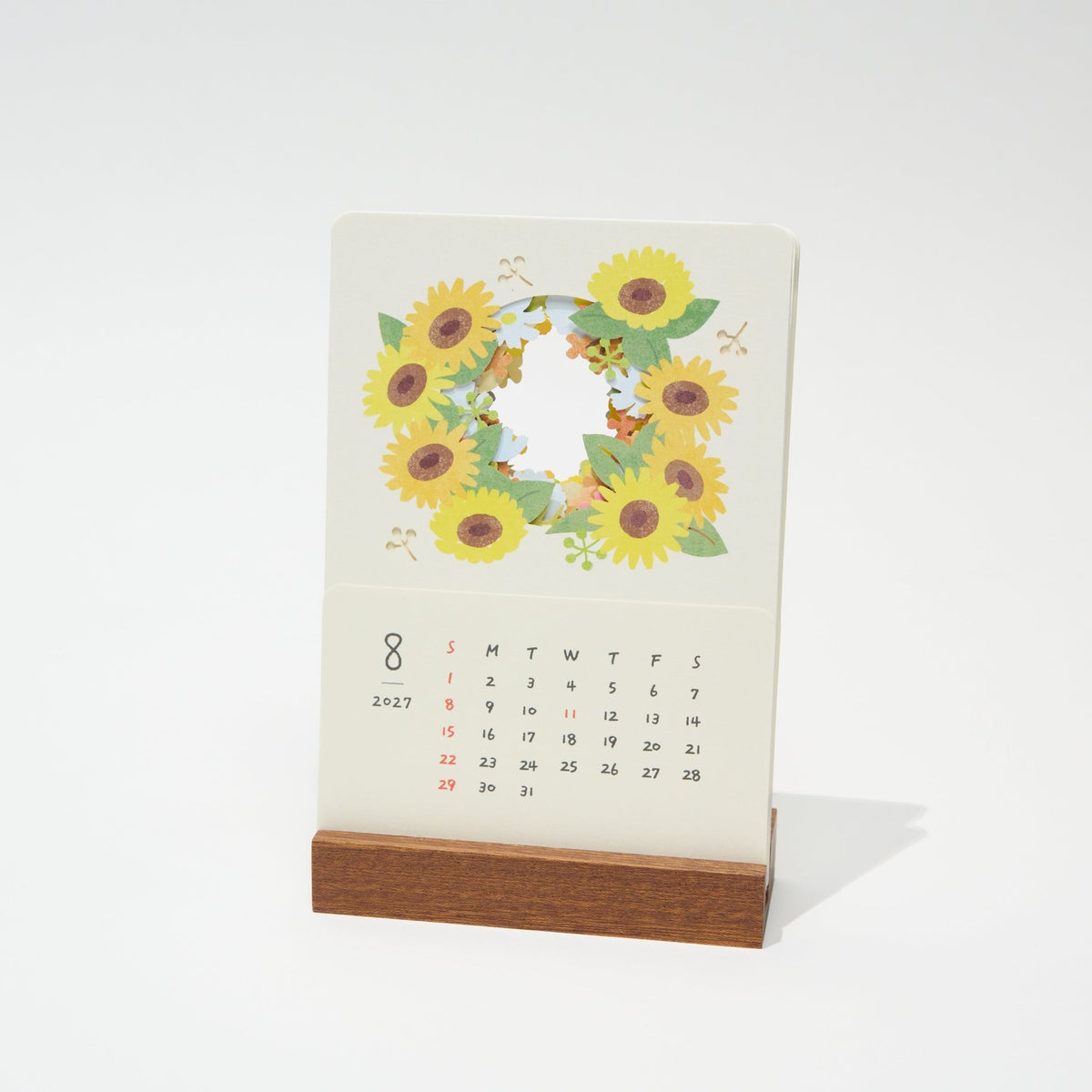 Seasons Peeping Desk Calendar 2027 / MIDORI - bungu