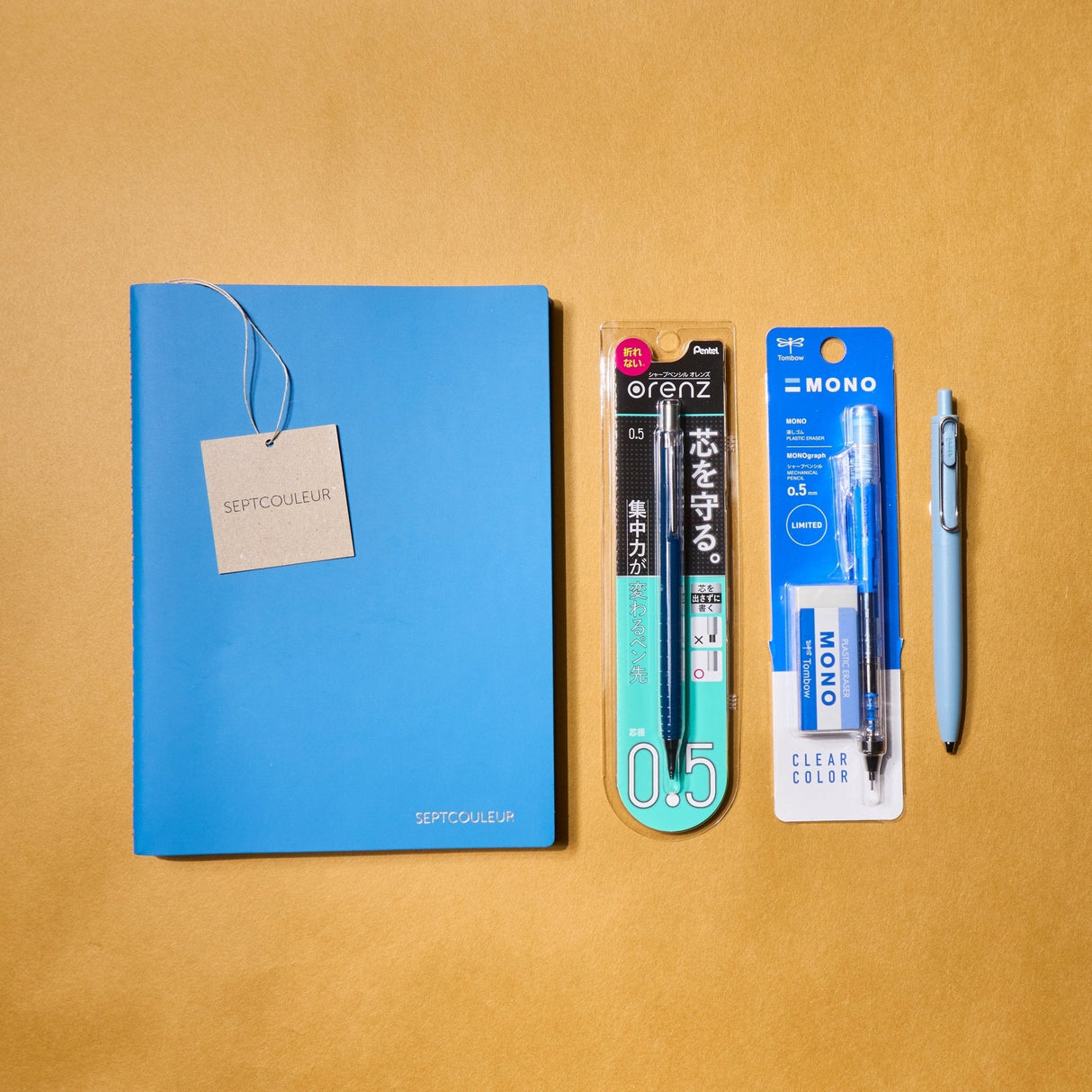 Septcouleur Blue Stationery Set - bungu