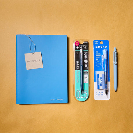 Septcouleur Blue Stationery Set - bungu