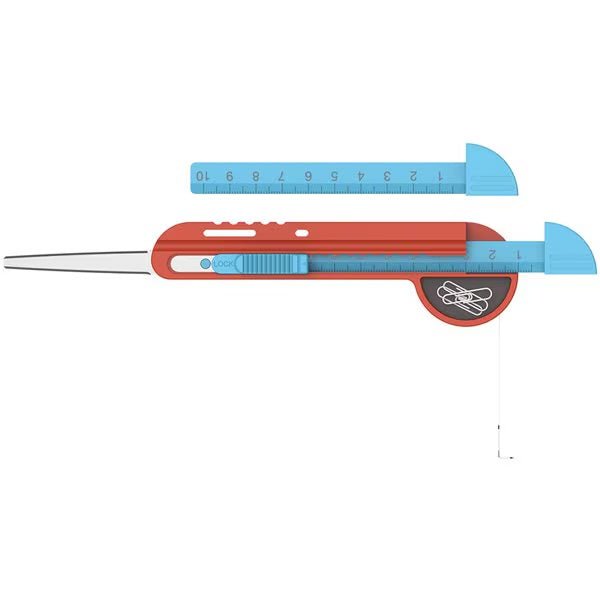 Serrated Blade Cutter with Measure / Nakabayashi - bungu