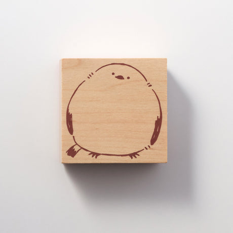 Shimaenaga Irodori Wooden Rubber Stamp Close - Up / BEVERLY - bungu