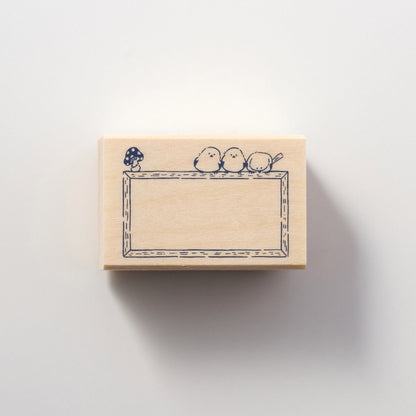 Shimaenaga Irodori Wooden Rubber Stamp Frame / BEVERLY - bungu