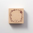 Shimaenaga Irodori Wooden Rubber Stamp Wreath / BEVERLY - bungu