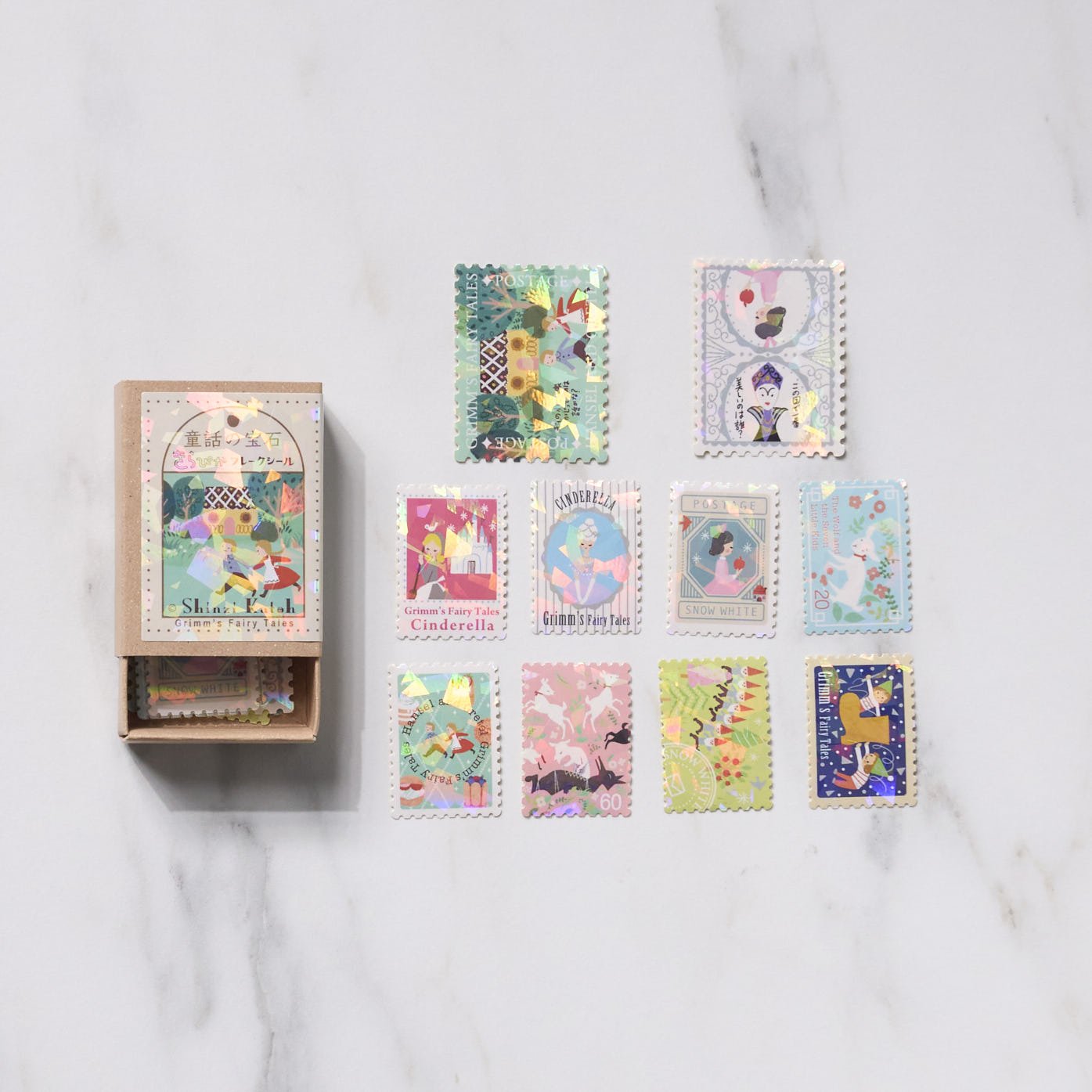 Shinzi Katoh Kirapika Flake Stickers - Fairy Tale Jewels / Seal Do - bungu