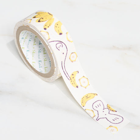 Shinzi Katoh Kirapika Masking Tape - Banana Paper Tape / Seal Do - bungu