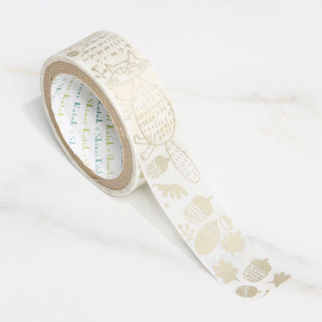 Shinzi Katoh Masking Tape - Miyazawa Kenji Series Silhouette / Seal Do - bungu