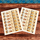 Showa Retro Mini Square Stickers / Kinokosya - bungu