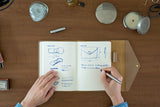 Sketch B6 Notebook & Planner Leather Cover / TOUCH & FLOW - bungu