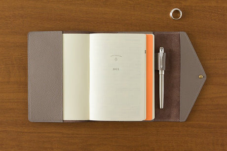 Sketch B6 Notebook & Planner Leather Cover / TOUCH & FLOW - bungu