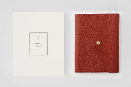 Sketch B6 Notebook & Planner Leather Cover / TOUCH & FLOW - bungu
