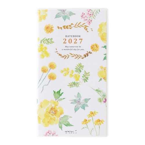 Country Time Floral Pocket Diary 2027 / MIDORI