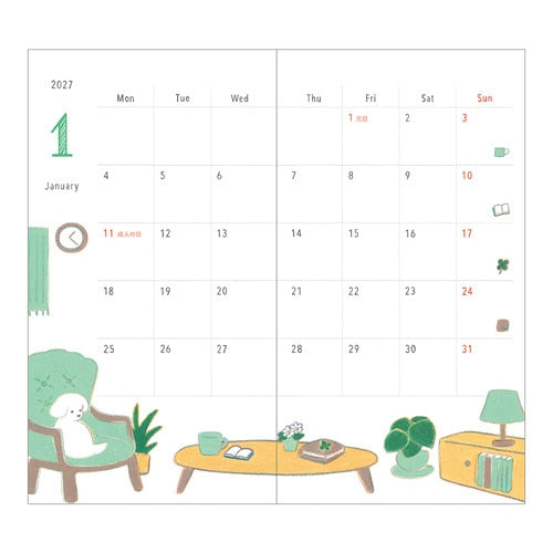 Dog Pocket Diary 2027 / MIDORI