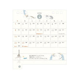Small Ring Desk Calendar 2026 / MIDORI - bungu