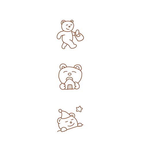 Pochitto CHUM Self-Inking Stamp / KODOMO NO KAO