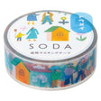 SODA Transparent Masking Tape 1st Edition / KING JIM - bungu