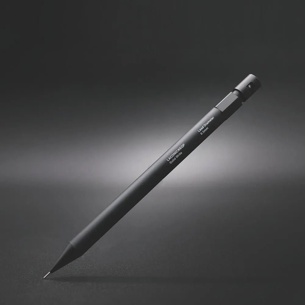 Solid Write Sharp Pencil 0.5mm Black Metal Mechanical | LACONIC