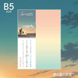 Sorairo Sky Color Dual - Sided Desk Pad / KYOEI PLASTIC - bungu