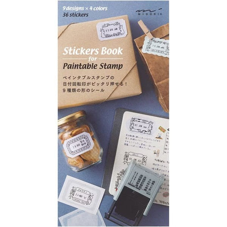 Sticker Book for Rolling Paintable Stamp / Midori DESIGNPHIL - bungu