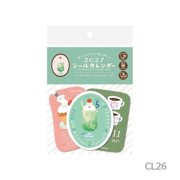 Sticker Calendar 2027 / Furukawashiko - bungu