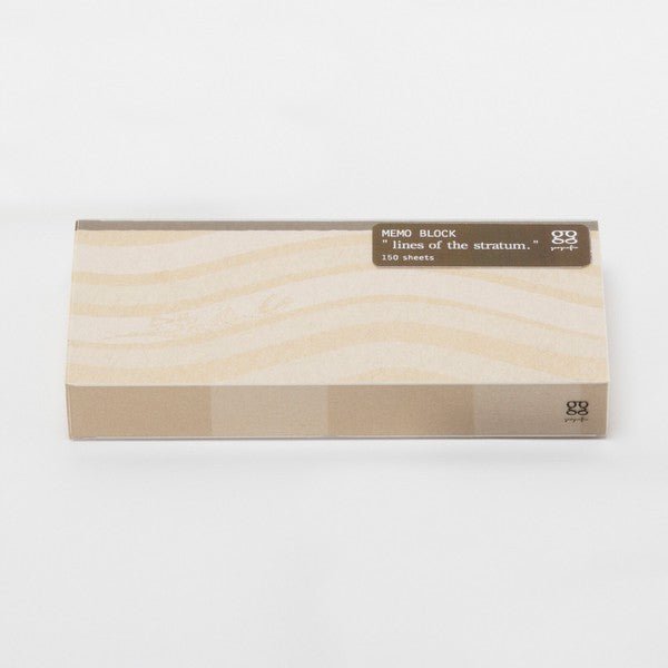 Strata Lines Memo Block / Marumo Printing Stationery - bungu